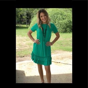 Green adorable dress